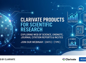 Запрошуємо на вебінар "Ефективне використання продуктів Clarivate для наукової діяльності"